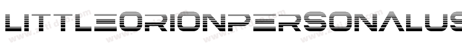 LittleOrionPersonalUseRegular-RpJ6V字体转换