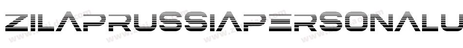 ZilapRussiaPersonalUse-ZPZx字体转换