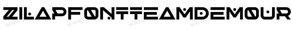 ZilapFontTeamDemoUrban-RpKjV字体转换