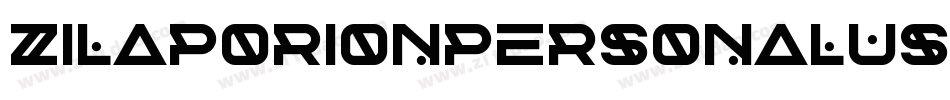 ZilapOrionPersonalUseFuturistic-DzA3字体转换