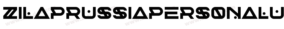 ZilapRussiaPersonalUse-ZPZx字体转换