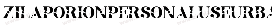 ZilapOrionPersonalUseUrban-qVJq字体转换