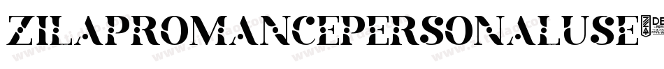 ZilapRomancePersonalUse-4Byjx字体转换