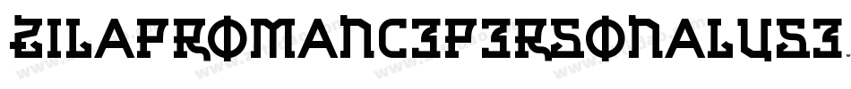 ZilapRomancePersonalUse-4Byjx字体转换