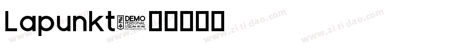 Lapunkt字体转换