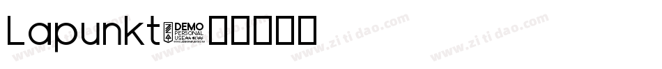 Lapunkt字体转换