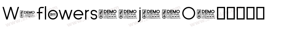 Wmflowers1-j78O字体转换