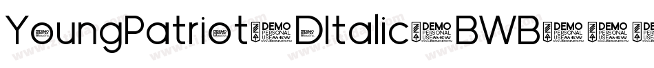 YoungPatriot3DItalic-BWB78字体转换