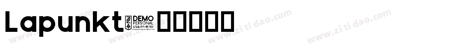Lapunkt字体转换