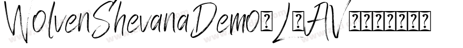 WolvenShevanaDemo-L3AV3字体转换