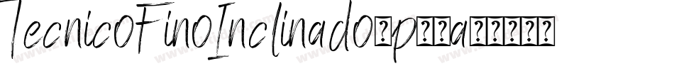TecnicoFinoInclinado-p28a字体转换