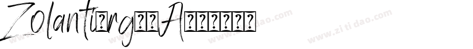 Zolanti-rg28A字体转换