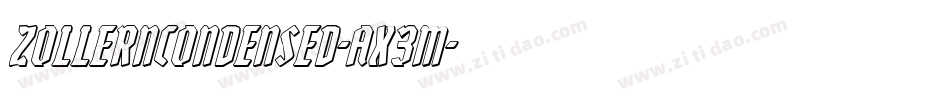 ZollernCondensed-aX3m字体转换