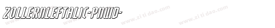 ZollernLeftalic-Pnwd字体转换