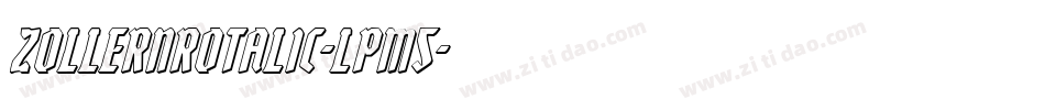 ZollernRotalic-LpM5字体转换