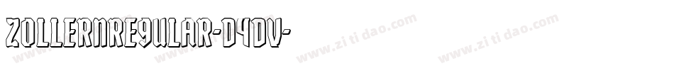 ZollernRegular-d4DV字体转换