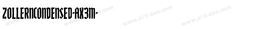 ZollernCondensed-aX3m字体转换