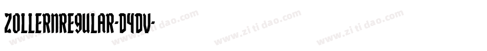 ZollernRegular-d4DV字体转换