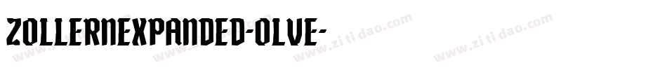 ZollernExpanded-Olve字体转换 ZollernExpanded-Olve字体转换