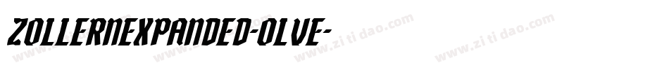 ZollernExpanded-Olve字体转换 ZollernExpanded-Olve字体转换