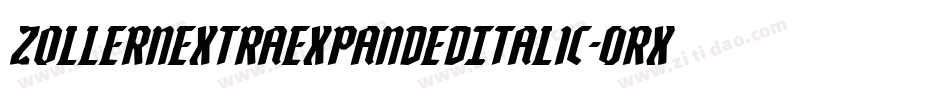 ZollernExtraExpandedItalic-0RXP字体转换 ZollernExtraExpandedItalic-0RXP字体转换