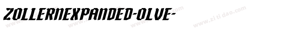 ZollernExpanded-Olve字体转换 ZollernExpanded-Olve字体转换