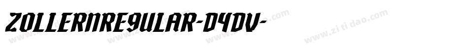 ZollernRegular-d4DV字体转换