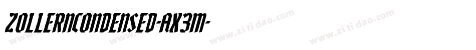 ZollernCondensed-aX3m字体转换