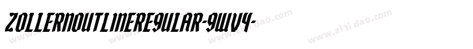 ZollernOutlineRegular-gWV4字体转换