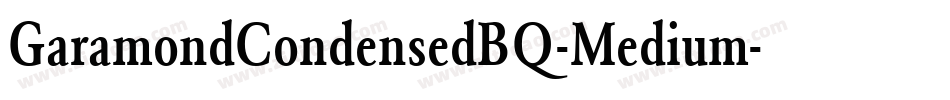 GaramondCondensedBQ-Medium字体转换