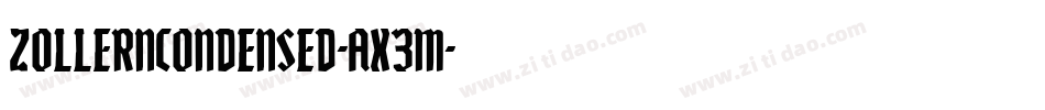 ZollernCondensed-aX3m字体转换