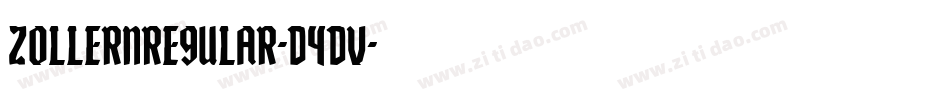 ZollernRegular-d4DV字体转换