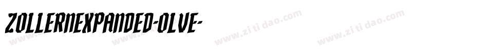 ZollernExpanded-Olve字体转换 ZollernExpanded-Olve字体转换