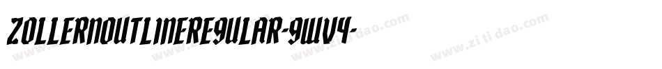 ZollernOutlineRegular-gWV4字体转换