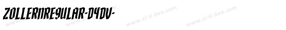 ZollernRegular-d4DV字体转换