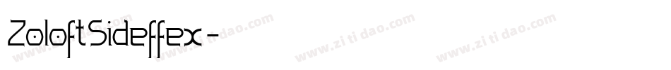 ZoloftSideffex字体转换