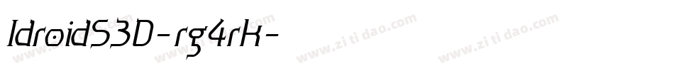 IdroidS3D-rg4rK字体转换