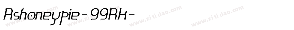Rshoneypie-99RK字体转换