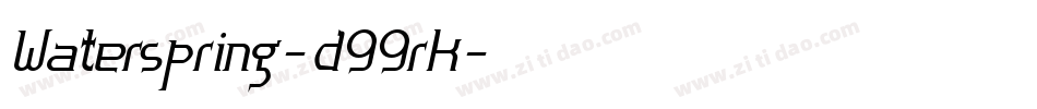 Waterspring-d99rK字体转换