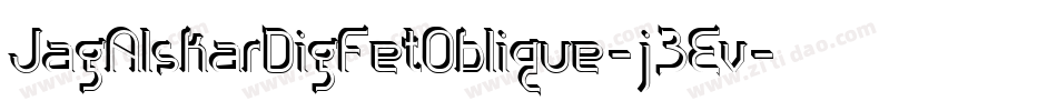 JagAlskarDigFetOblique-j3Ev字体转换