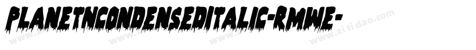 PlanetNCondensedItalic-Rmwe字体转换