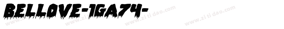 Bellove-1Ga74字体转换