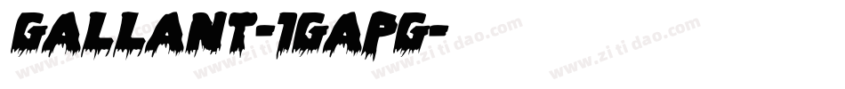 Gallant-1GaPg字体转换