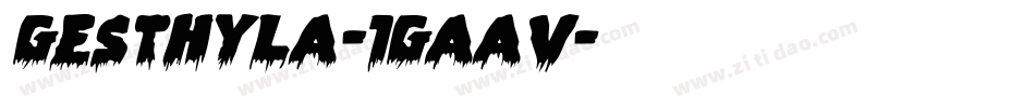 Gesthyla-1GaAv字体转换