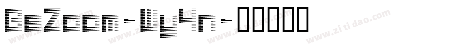 GeZoom-Wy4n字体转换