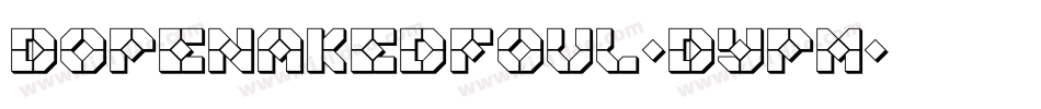 Dopenakedfoul-DYpm字体转换