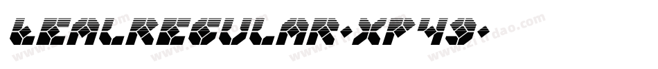 LealRegular-XP49字体转换