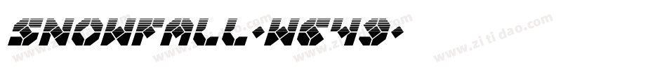 Snowfall-wG49字体转换