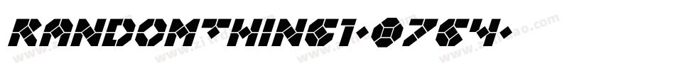 RandomThing1-07G4字体转换