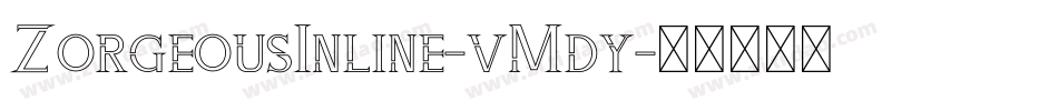 ZorgeousInline-vMdy字体转换